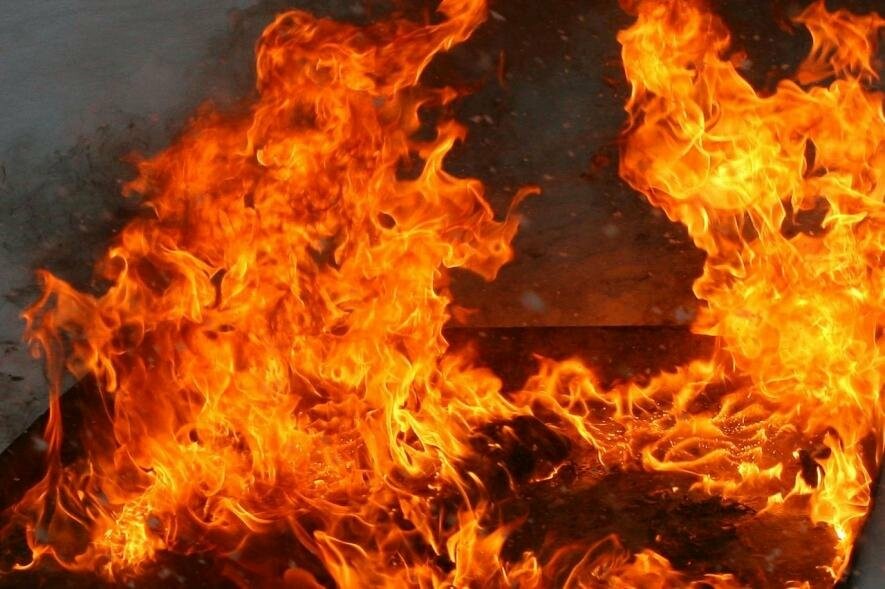 В Одеській області рятувальники боролись з вогнем за селом Переможне