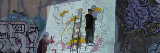 В Одесі з'явився мурал із козаком Мамаєм, - ВІДЕО