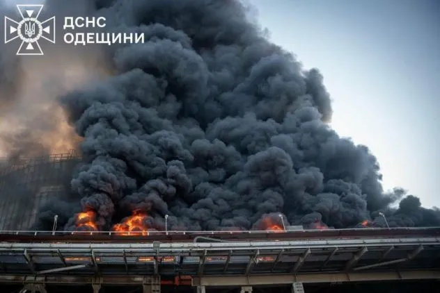 Масштабна пожежа сталася на Одещині в порту: залучили понад 70 рятувальників і добровольців, - ФОТО, ВІДЕО