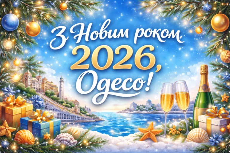 З Новим 2026 роком, Одесо