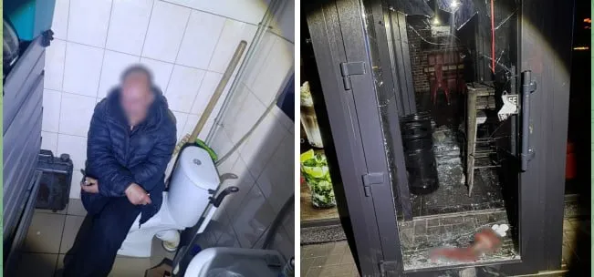 В Одесі чоловік розбив двері кафе і проник всередину заради їжі