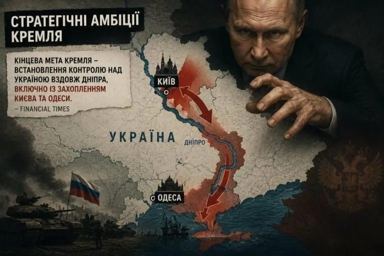 Метою Кремля є контроль над Україною включно із захопленням Києва та Одеси – FT